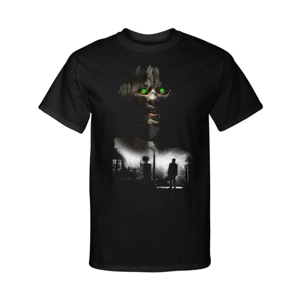 The Exorcist Cross Halloween Horror Graphic Scary Fashion Tee T-Shirt